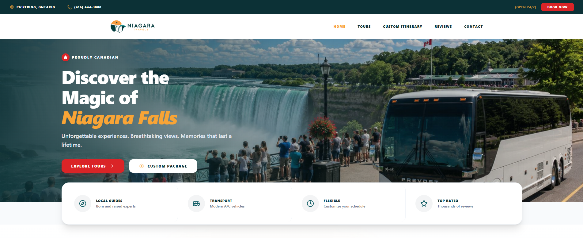 Niagara Travels website